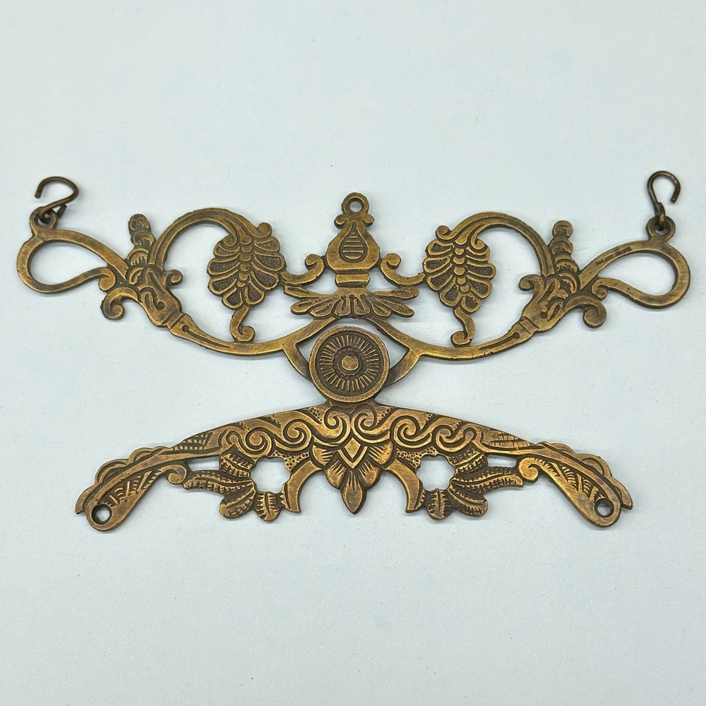 Antique Brass Ornate Scrollwork Hardware Victorian‎ Decorative Furniture Mount